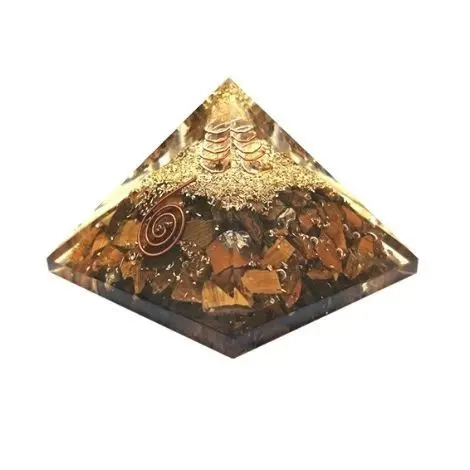 Pirâmide de Orgonite com Olho de Tigre - Image 2
