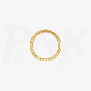 Argola Piramide Frente Gold