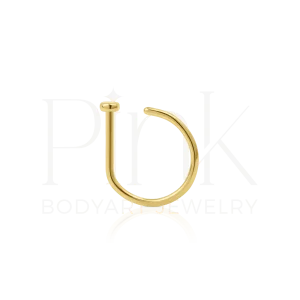 Argola D Ring Gold (0.8G)