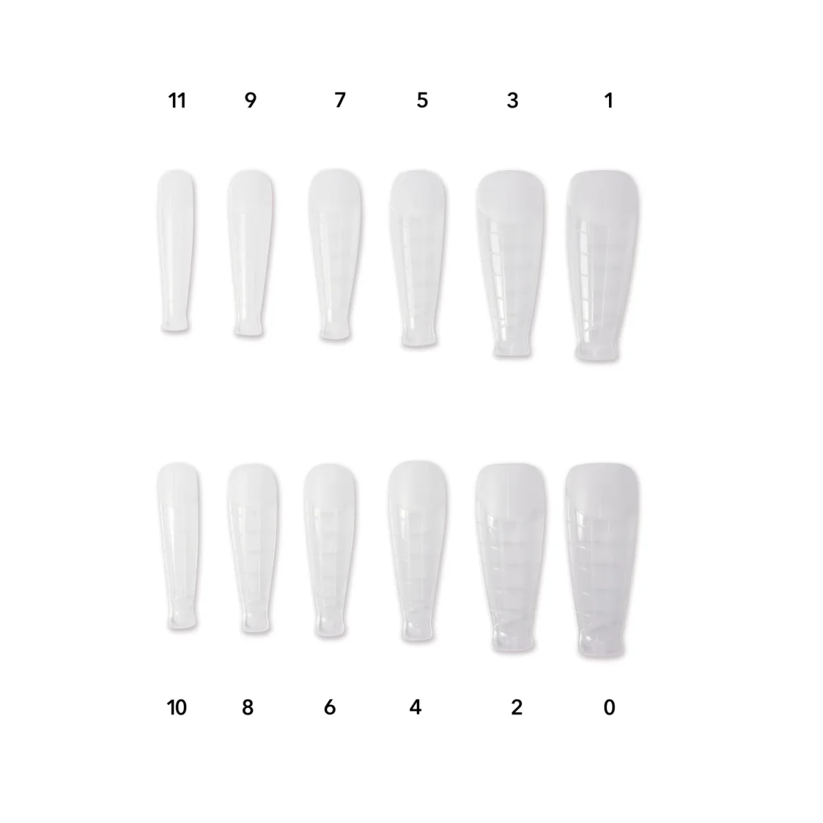 Caixa Nail Dual Form Natural Coffin 120 uni. - Image 4