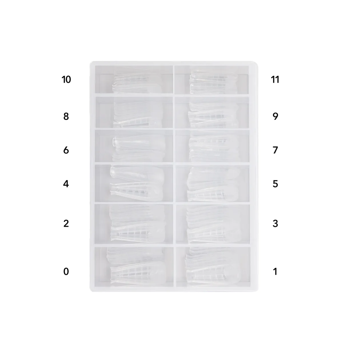Caixa Nail Dual Form Natural Coffin 120 uni. - Image 3