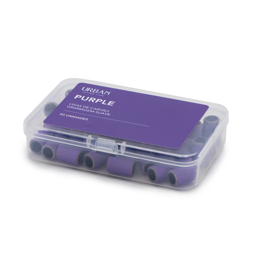 Caixa Lixas de Cartão Purple - Gramagem Suave 50 Unidades - Image 3