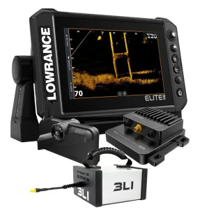 Sonda GPS Lowrance Elite FS 9 com transdutor ActiveTarget2 e COMBO de baterias 3LI HV