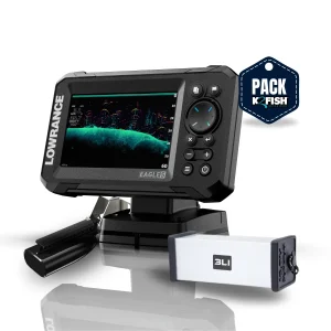 Pack sonda GPS Lowrance Eagle 5 Splitshot + bateria e carregador
