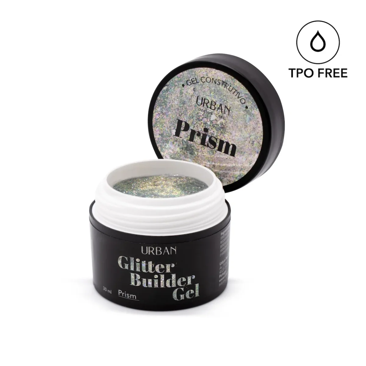 Gel de construção - Glitter Builder Gel Prism 30 ml - Image 2