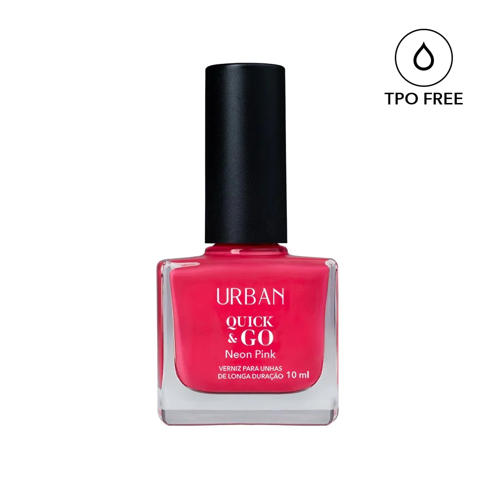 Verniz para Unhas Quick & GO Neon Pink 10ml