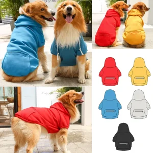 Sweatshirt com Capuz para Cães Grandes 🐶🧥