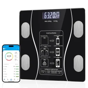 Balança Digital Inteligente com Bluetooth – Mede Peso, Gordura Corporal e Muito Mais
