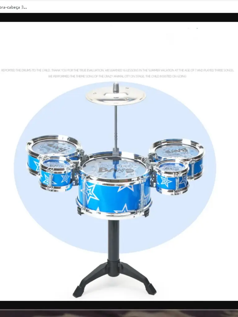🥁 Bateria Infantil Jazz – O Primeiro Passo para a Música! 🎶 - Image 7