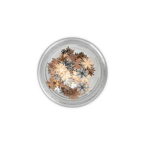 Ultra-Thin Metal Snowflake Silver/Rose Gold