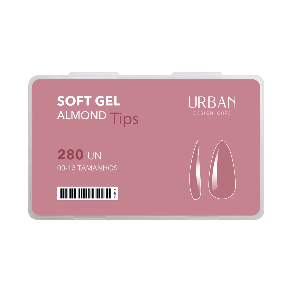 Tips Soft Gel Almond 280 uni.