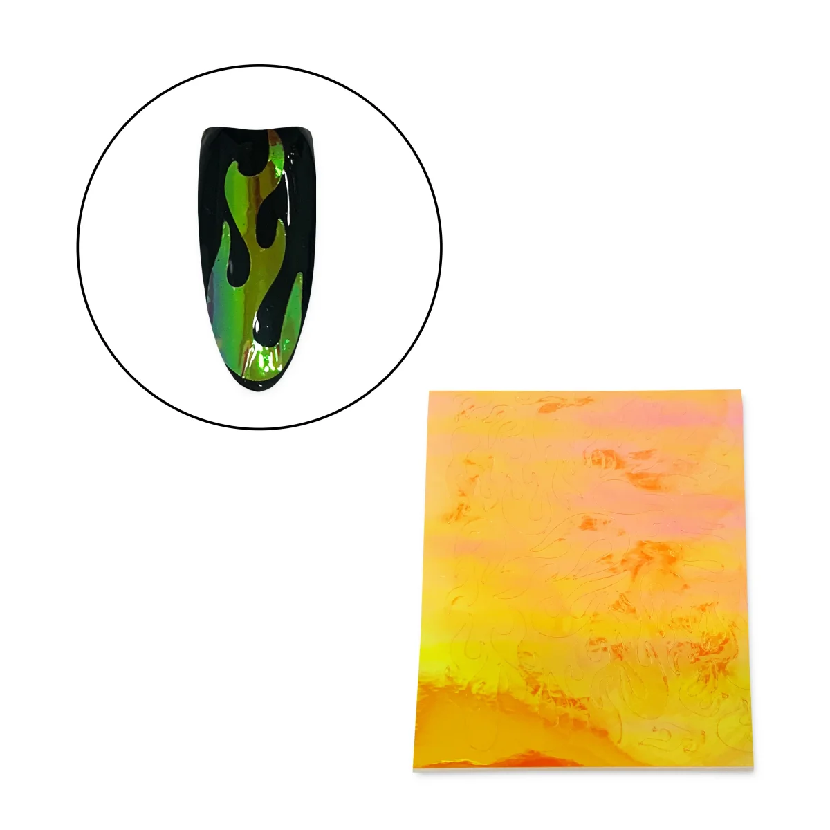 Sticker Flame Holo 17