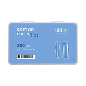 Tips Soft Gel Coffin 280 uni.