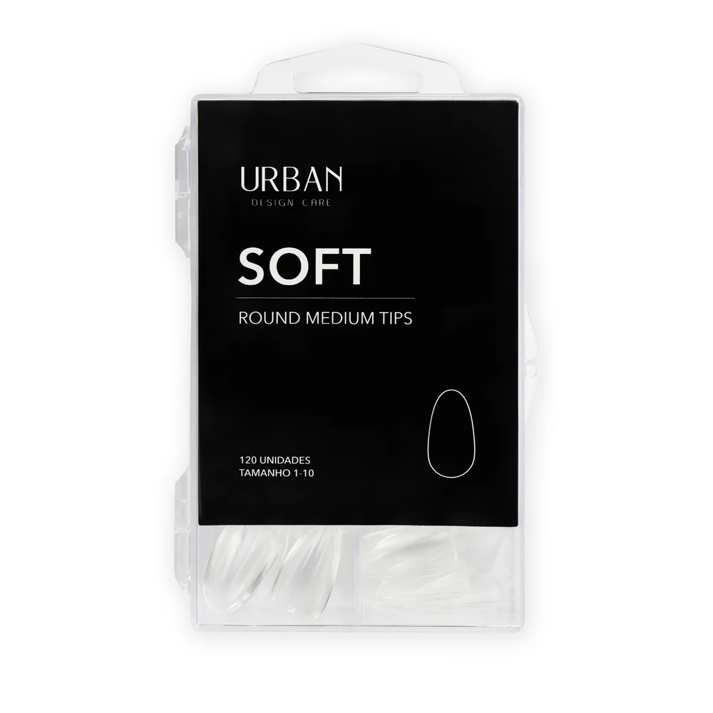 Caixa de Tips Soft Round Medium 120 uni.