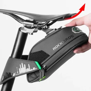Bolsa de Selim para Bicicleta – Rockbros C27-1 1.5L com Suporte Luz