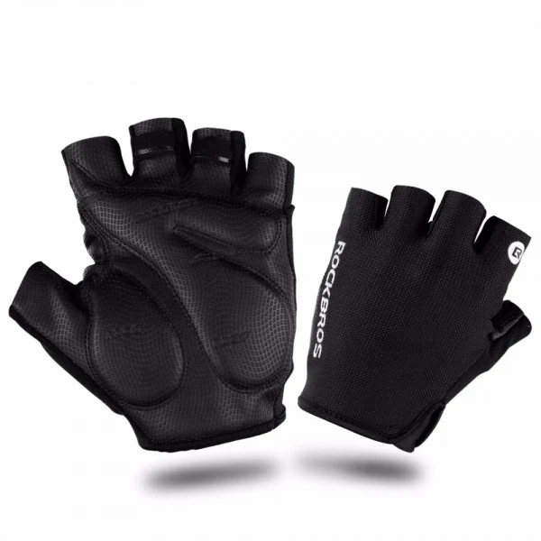 Luvas de Ciclismo com Gel SBR – Rockbros S106BK Antiderrapante - Image 3