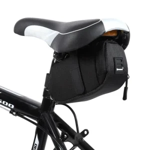 Bolsa de Selim para Bicicleta – Wozinsky WBB8BK 0.6L com Suporte Luz