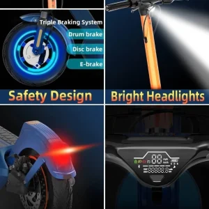 Trotinete Elétrica ALLMove X10Pro | Motor 500W, 32km/h, Aut. 45km e Suspensão Dupla